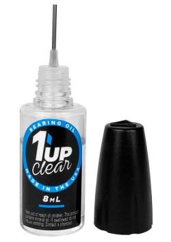 1up Racing Clear Premium Ball Bearing Oil - 8ml Oiler Bottle