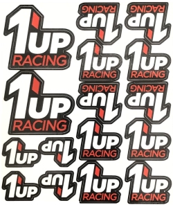 1up Racing Decals Red