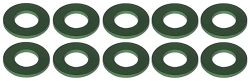 緑のアルミスペーサー ユーグレナ M3x6x0.5mm 10個