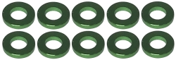 緑のアルミスペーサー ユーグレナ M3x6x1.0mm 10個