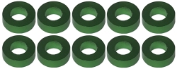 緑のアルミスペーサー ユーグレナ M3x6x2.0mm 10個